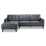 Jersey 2 Pc. Sectional with Left Facing Chaise - Light Grey