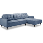Jersey 2 Pc. Sectional with Right Facing Chaise - Blue