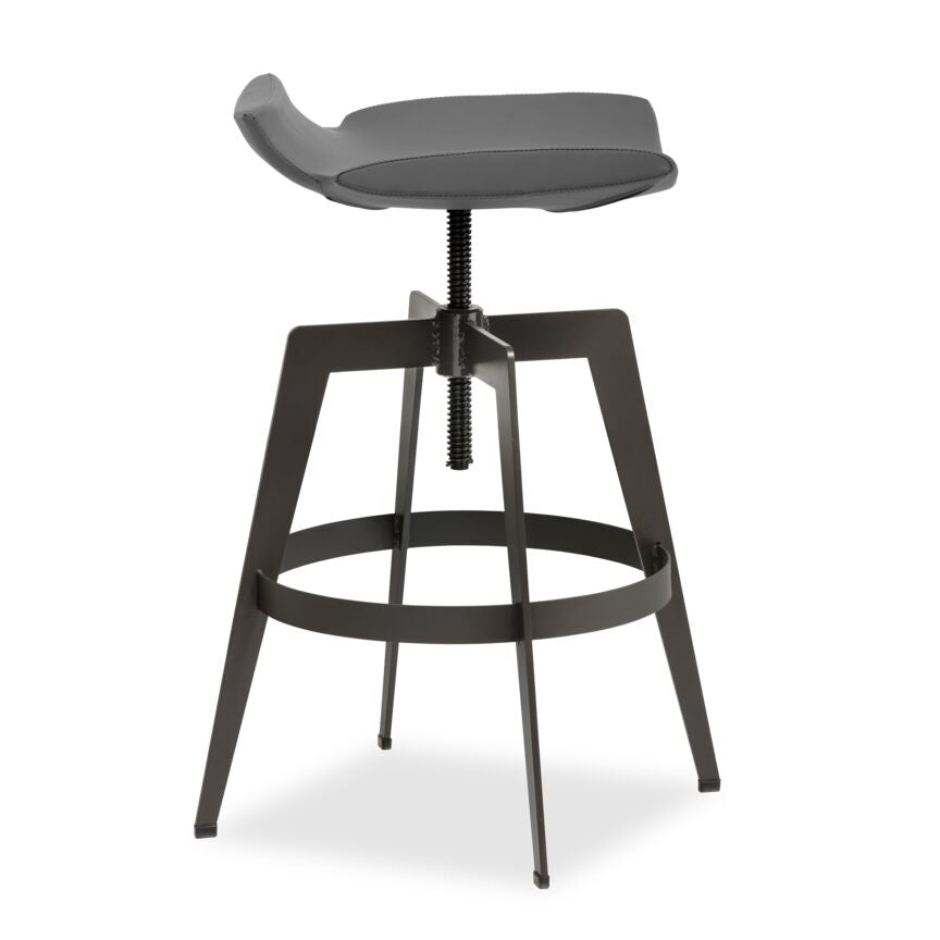Joyce Adjustable Bar Height Stool - Graphite