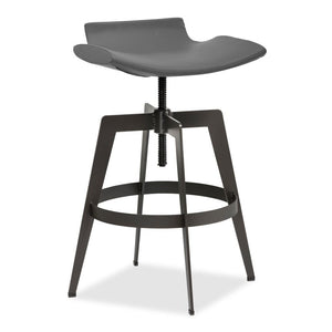 Joyce Adjustable Bar Height Stool - Graphite