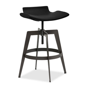 Joyce Adjustable Bar Height Stool - Onyx