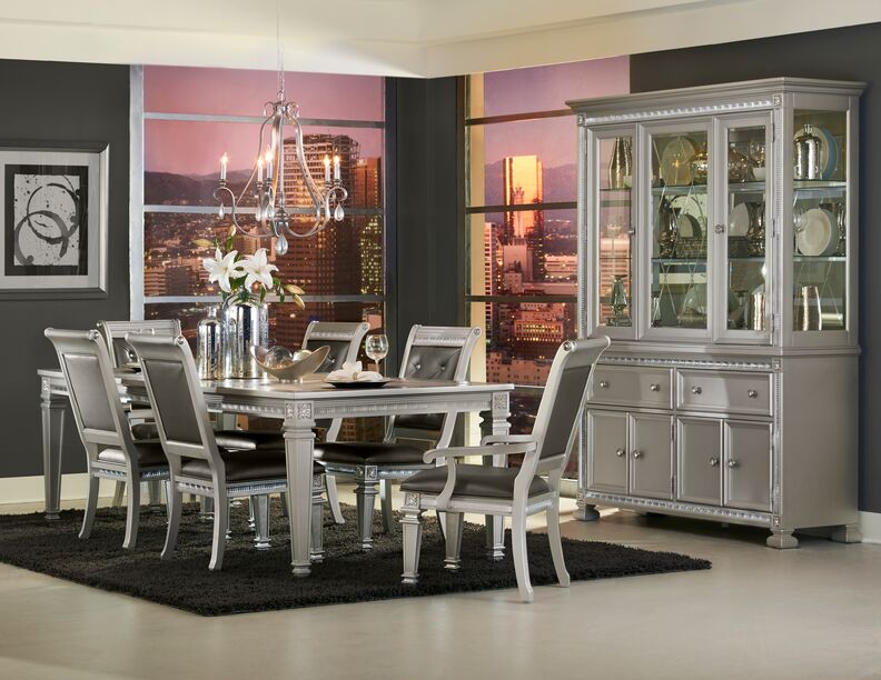 Jule 7-Piece Dining Set - Silver