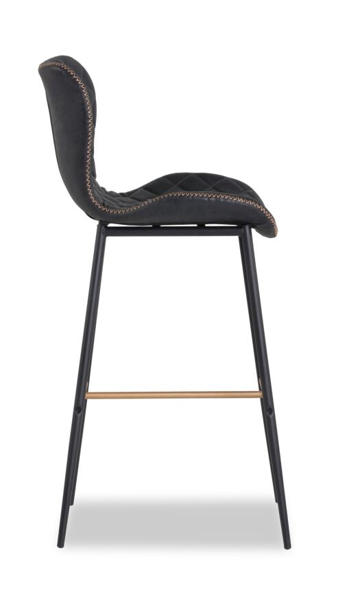 June Bar Height Stool - Antique Black