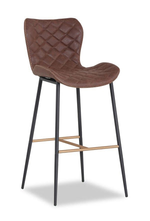 June Bar Height Stool - Antique Brown