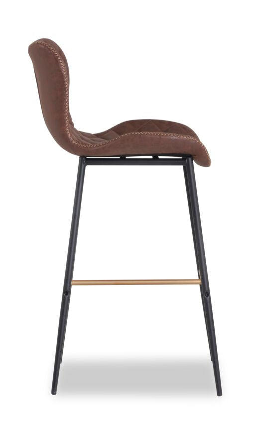 June Bar Height Stool - Antique Brown