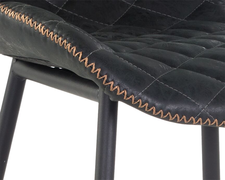 June Counter Height Stool - Antique Black