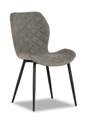 June Side Chair - Black, Antique Grey