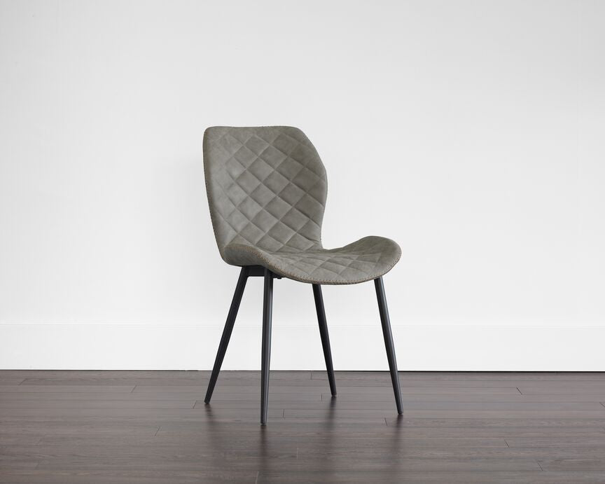 June Side Chair - Black, Antique Grey