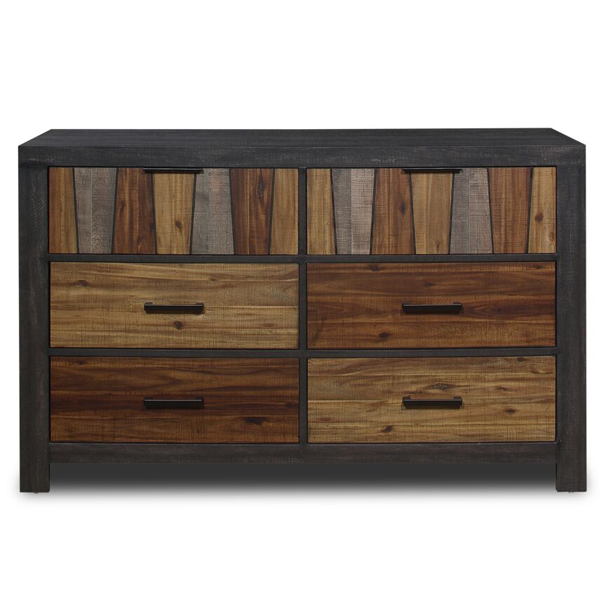 Kali 6 Drawer Dresser - Multi Coloured