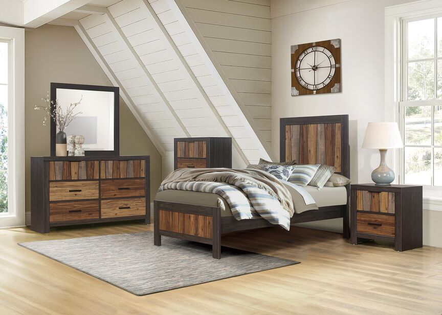 Kali 6-Piece Twin Bedroom Package - Multi Coloured