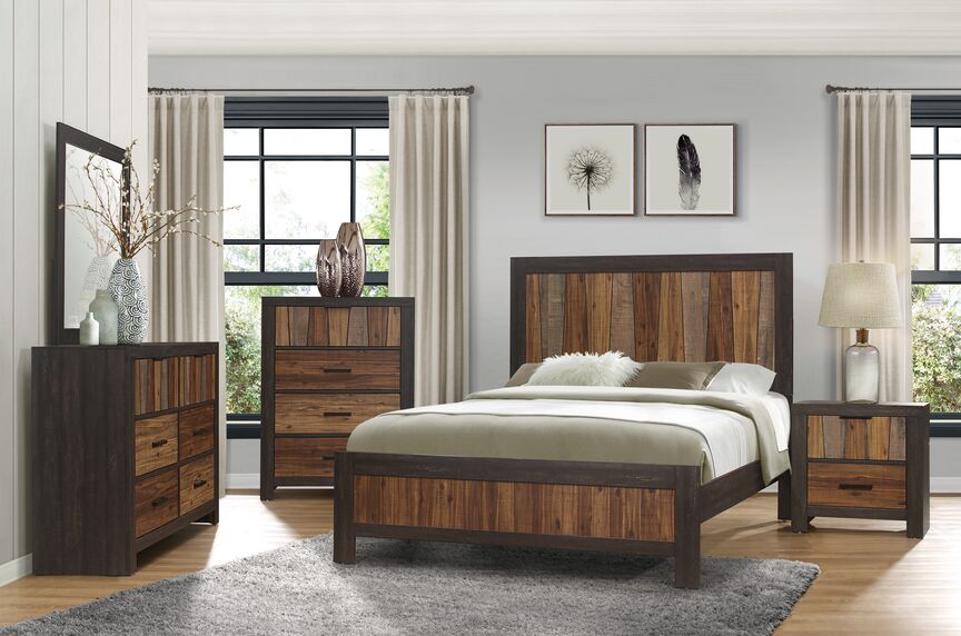 Kali 6-Piece Queen Bedroom Package - Multi Coloured