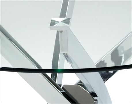 Kate II 5-Piece Dining Set - Chrome, Emerald