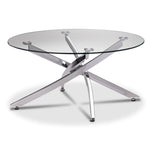 Kate Coffee Table - Glass and Chrome