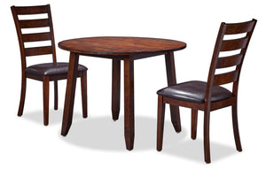Kona 3-Piece Drop Leaf Dining Set - Espresso
