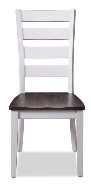 Kona Side Chair - White and Grey-Brown