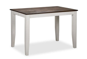 Kona Counter Height Dining Table - White and Grey-Brown