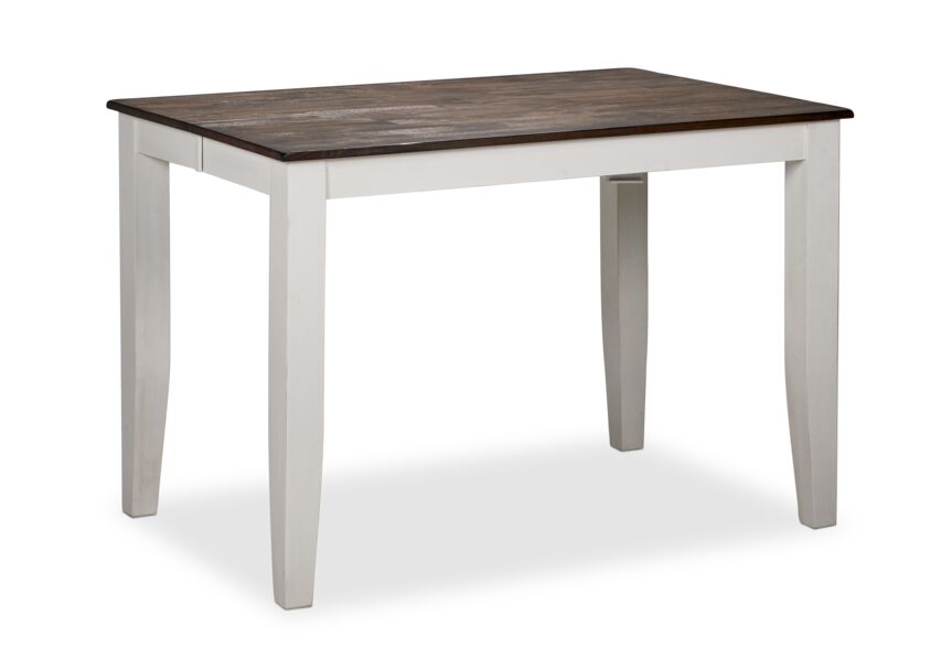 Kona 7-Piece Pub Height Dining Set - White and Grey-Brown