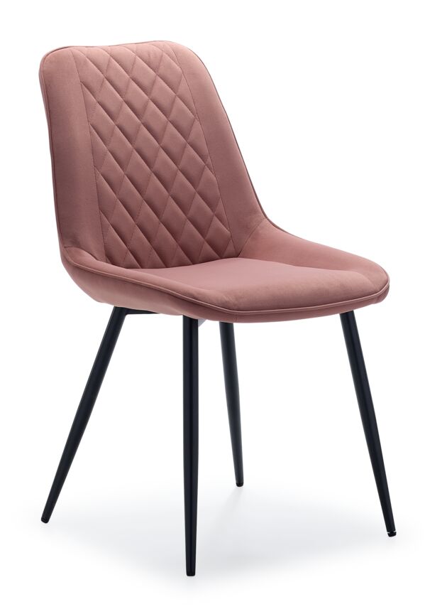 Kinsley Velvet Side Chair - Coral