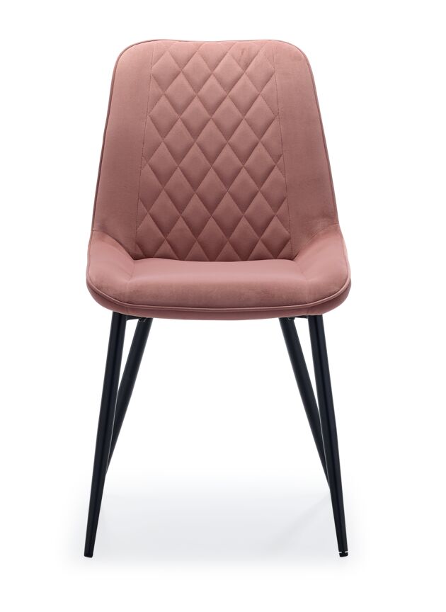 Kinsley Velvet Side Chair - Coral