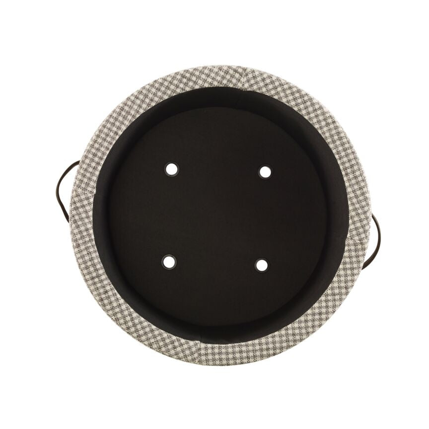 Logan Storage Ottoman - Light Grey