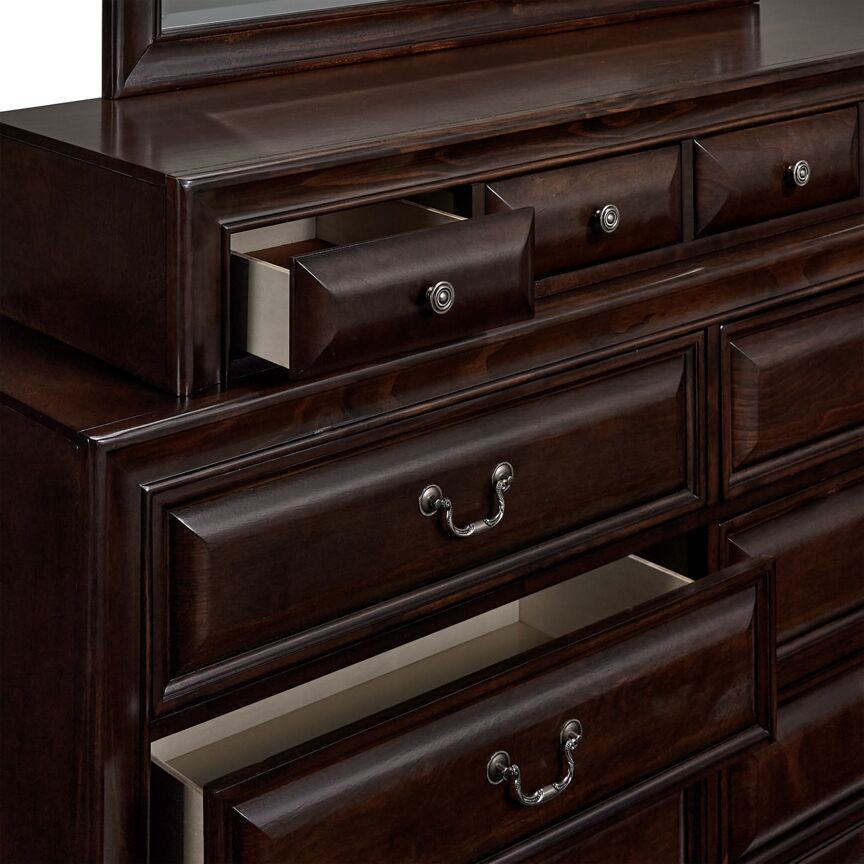 Louis 10 Drawer Dresser - Cherry