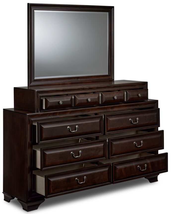 Louis 6-Piece King Storage Bedroom Package - Cherry