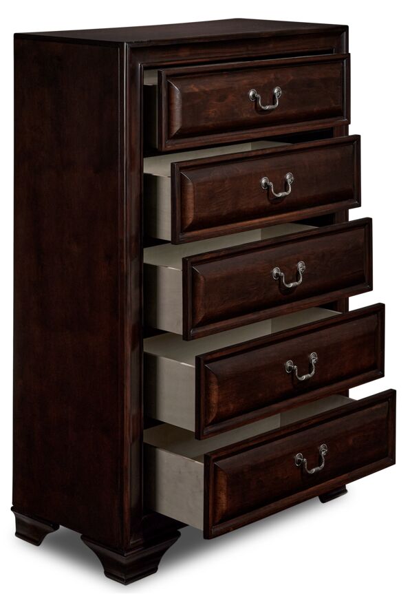 Louis 5 Drawer Chest - Cherry