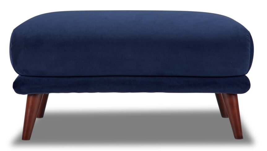 Mallory Ottoman - Blue