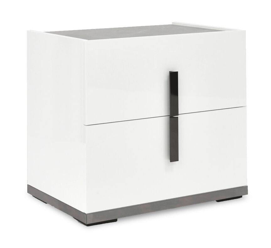 Mara 5-Piece King Bedroom Package - White Lacquer