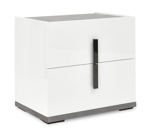 Mara Night Table - White Lacquer