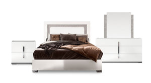 Mara 6-Piece King Bedroom Package - White Lacquer