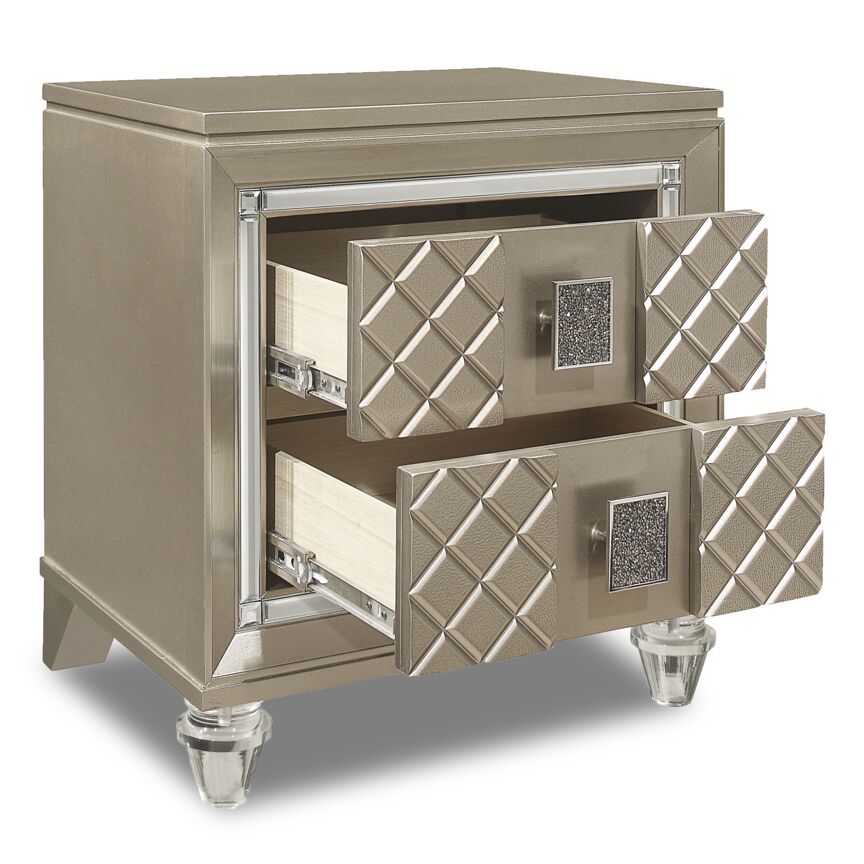 Meera Night Table - Champagne