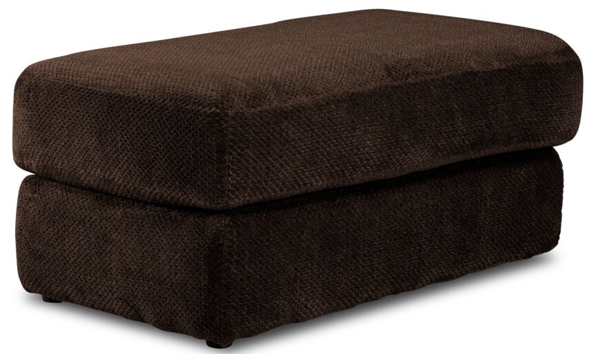 Midwood Ottoman - Chocolate