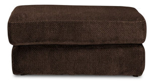 Midwood Ottoman - Chocolate