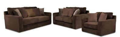 Midwood Sofa, Loveseat and Chair-Chocolate