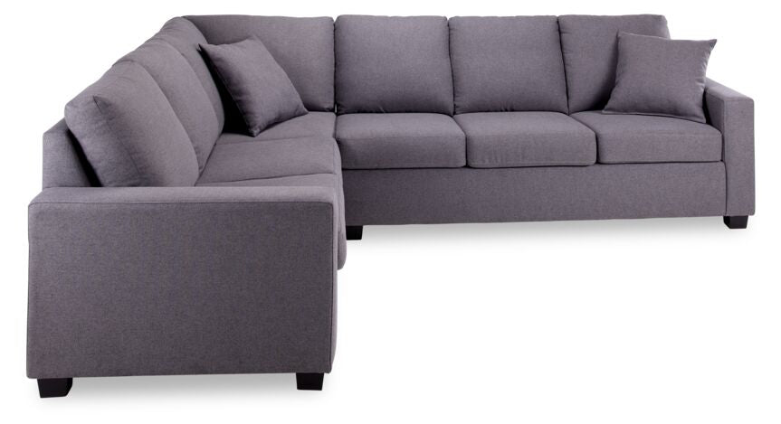 Neto 2pc Sectional with Left Facing Corner Sofa - Dark Grey