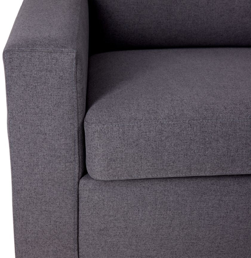 Neto 2pc Sectional with Right Facing Corner Sofa- Dark Grey