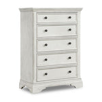 Olivia 5 Drawer Chest - Brushed White