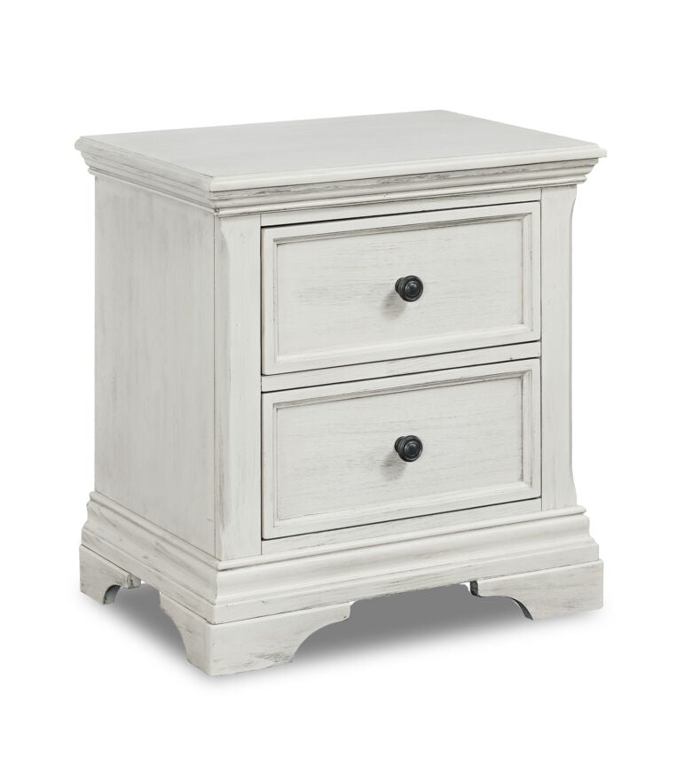 Olivia Night Table - Brushed White