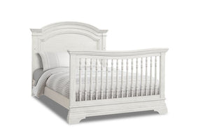 Olivia Arch Top Full Bed Package - Brushed White