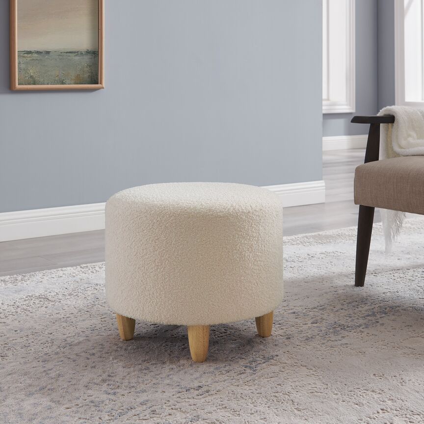 Olivia Ottoman - White