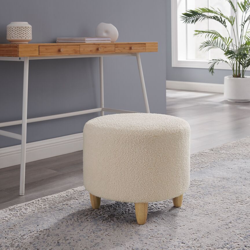Olivia Ottoman - White