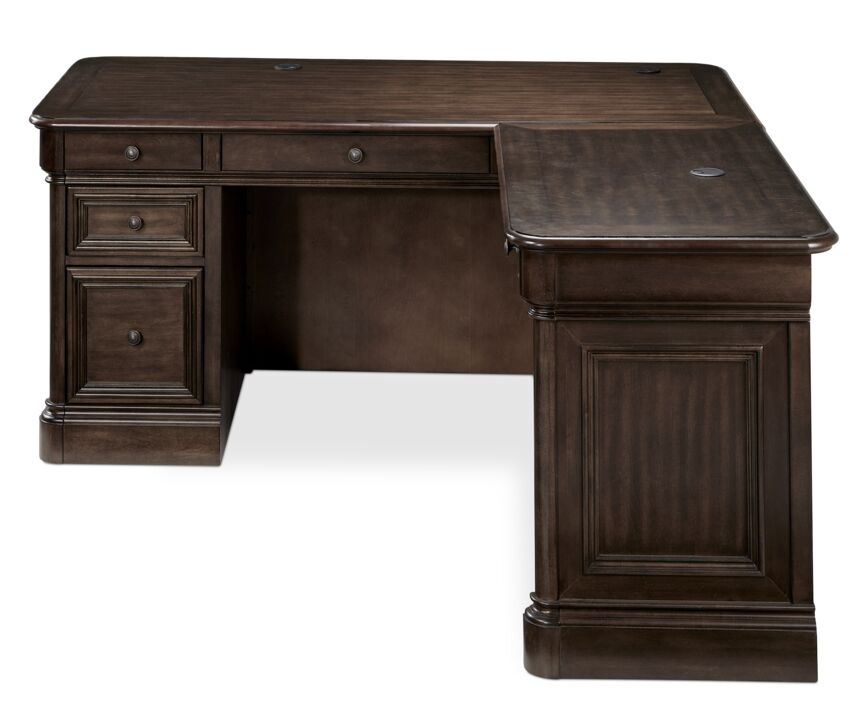 Palomar Corner Desk - Tuscany Brown