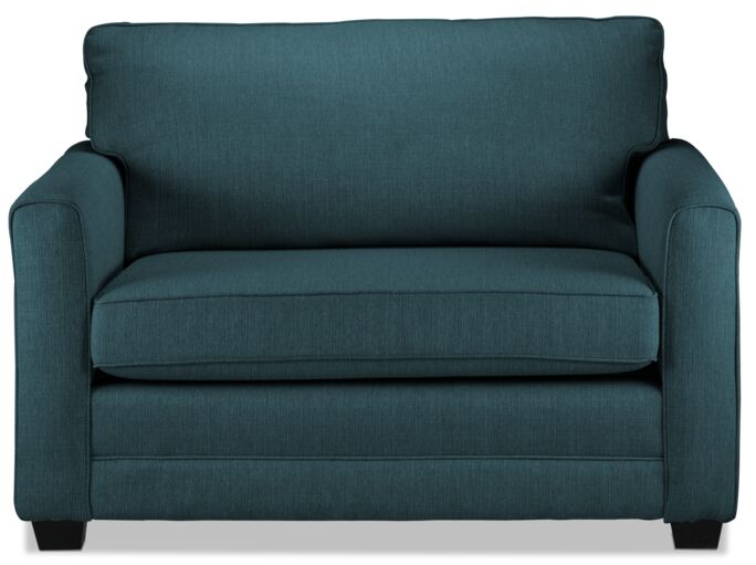 Penelope Sofa, Loveseat and Chair and a Half Set - Teal