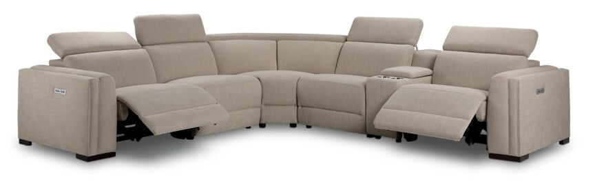 Pocono 6 Piece Power Reclining Sectional - Beige