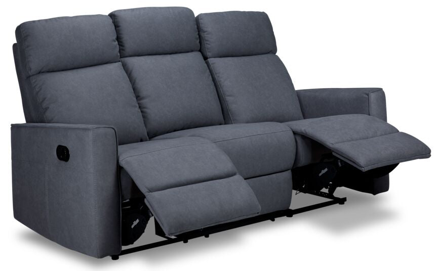 Raguso Reclining Sofa- Pewter