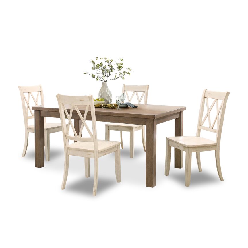 Remi 5-Piece Dining Set - White