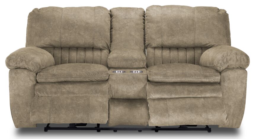 Reyes 2 Pc. Power Reclining Living Room Package w/ Loveseat - Tan