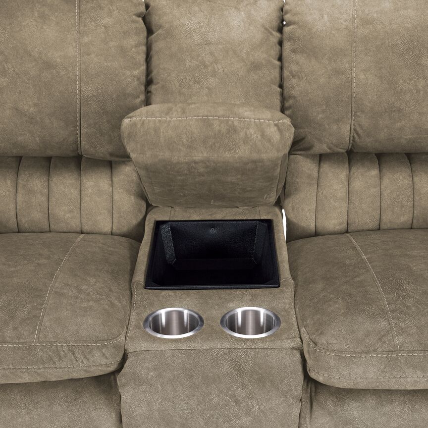 Reyes 2 Pc. Power Reclining Living Room Package w/ Loveseat - Tan