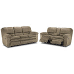 Reyes 2 Pc. Power Reclining Living Room Package w/ Loveseat - Tan